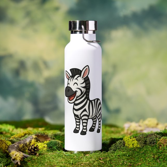 Süße & Ästhetische Sticker-Sammlung – Lächeln Trinkflasche (Außenbereich (gedreht))