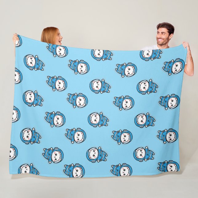 Süße Astronaut Katzen Foto Flanelldecke Fleecedecke (Beispiel)