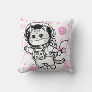Süße Astronaut Katzen Weltraum Muster Personalisie Kissen