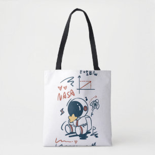 Süße Astronaut Weltraum Cartoon-Tasche
