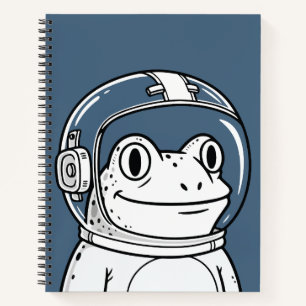 Süße Astronauten-Frosch-Weltraum-Abenteuer Notizbuch