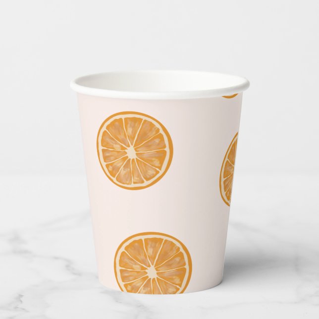 Süsse auf dem Weg Babydusche Pappbecher (Rückseite)