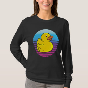 Süsse aus Kautschuk, gelbe Gummikronen Retro Vinta T-Shirt