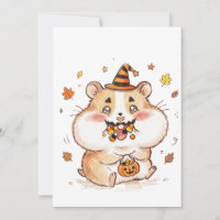 Süße ausgestopfte Backen Halloween Hamster Trick-o