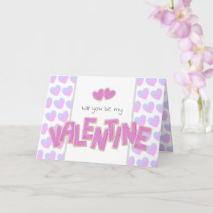 süße Ausschnitt-Kekse, wirst du mein Valentin sein Karte