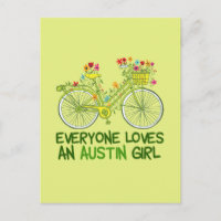 Süße Austin-Radfahrerin