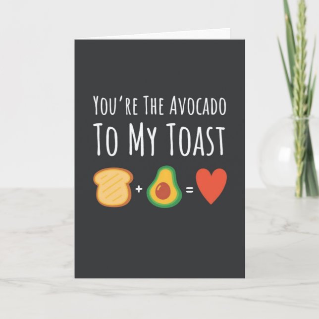 Süße Avocado Karten Früchte Vegan Vegetarisch (Vorderseite)