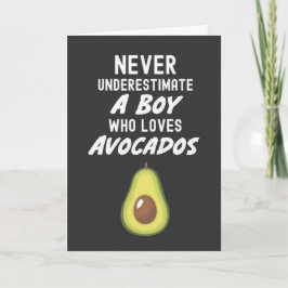 Süße Avocado-Karten für mexikanische Babyjungen Karte