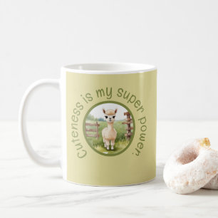 Süße Baby-Alpaka-Kaffeetasse Kaffeetasse