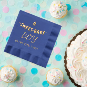 Süße Baby Boy Babyparty Servietten Mit Folie
