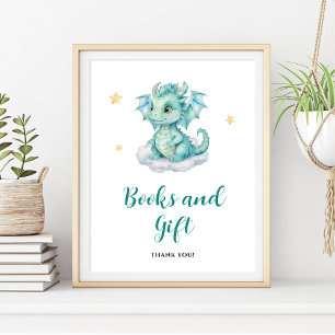 Süße Baby-Drachen-Bücher und Geschenke Poster