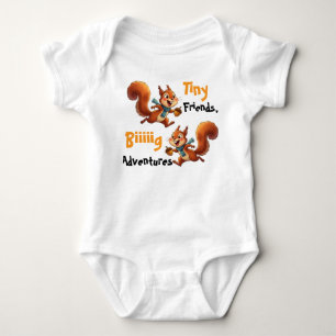 Süße Baby-Eichhörnchen-Body, Baby Strampler