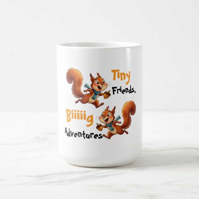 Süße Baby-Eichhörnchen-Body, Kaffeetasse (Mittel)