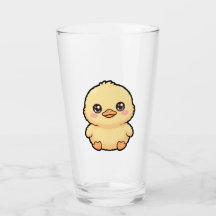 Süße Baby-Entenküken-Glas-Tumbler-Tasse