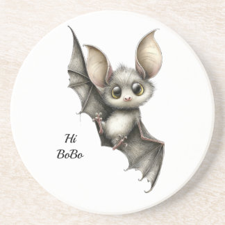 Süße Baby-Fledermaus-Platte – Kawaii Waldtier-Aben Getränkeuntersetzer