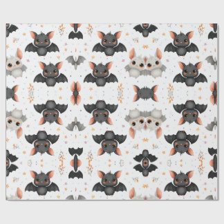 Süße Baby-Fledermäuse Halloween-Geschenkpapier Geschenkpapier