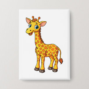 Süße Baby-Giraffe Cartoon-35281 Button