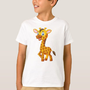 Süße Baby-Giraffe lächelt Cartoon-35280 T-Shirt