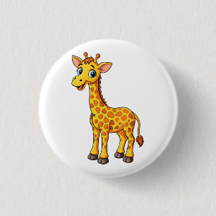 Süße Baby-Giraffen-Cartoon-35281 Button