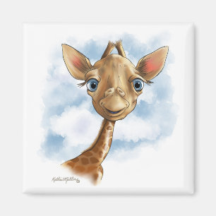 Süße Baby-Giraffen-Cartoon	 Magnet