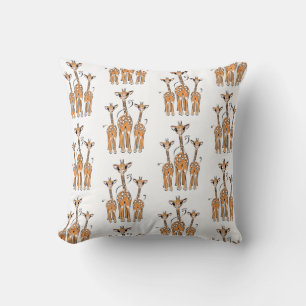 Süße Baby-Giraffen, Safari-Tiere Kissen