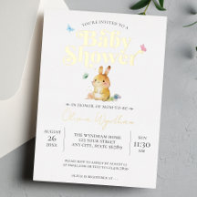 Süße Baby-Hasen-Party Neutral