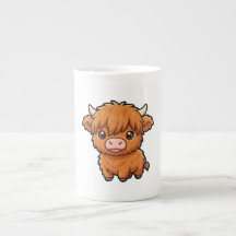 Süße Baby Highland-Kuh Spezialtasse