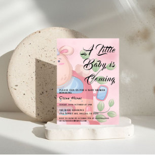 Süße Baby-Lamm-Baby-Shower-Einladung Einladung