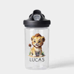 Süße Baby-Löwen Safari Zoo Kinder Schule Jungen Trinkflasche
