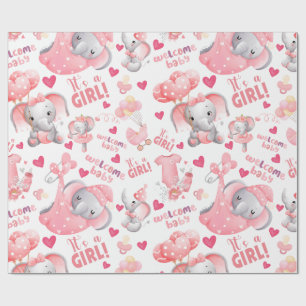 Süße Baby-Mädchen-Baby-Party & Geschenke für neuge Geschenkpapier