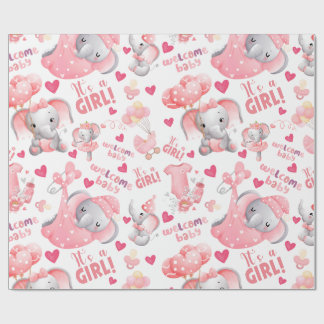 Süße Baby-Mädchen-Baby-Party & Geschenke für neuge Geschenkpapier