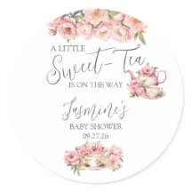 Süße Baby Mädchen Teeparty Babyparty Einladung