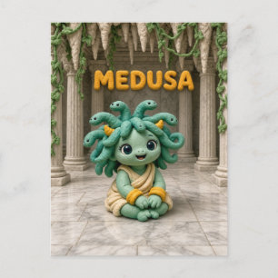 Süße Baby-Medusa, Mythisch Postkarte