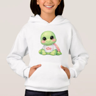 Süße Baby-Meeres-Schildkröte Kawaii Kinder Pullove Hoodie