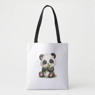 Süße Baby-Panda-Bambus-Tasche