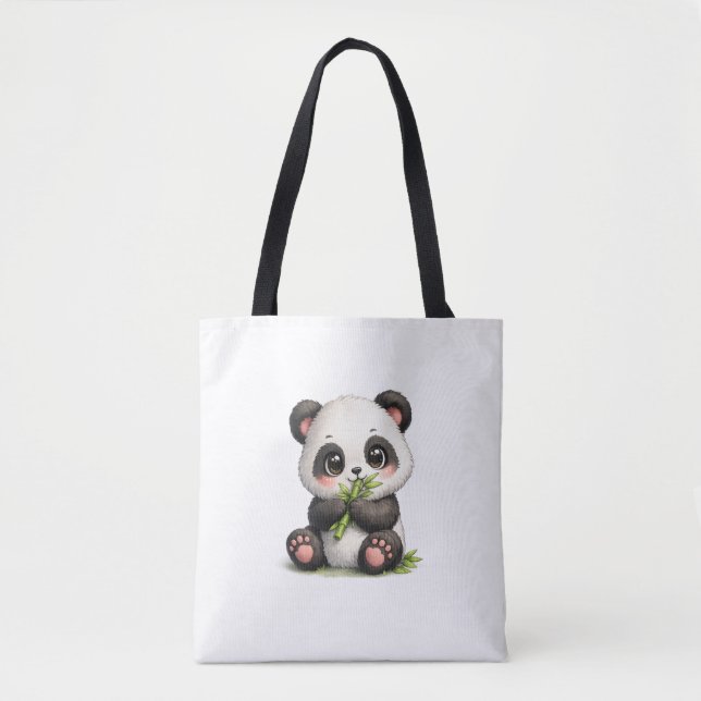 Süße Baby-Panda-Bambus-Tasche (Vorderseite)