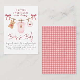 Süße Baby Shower Bücher fürs Baby Begleitkarte