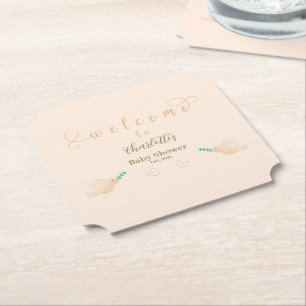 Süße Baby-Taube-Baby-Party Untersetzer