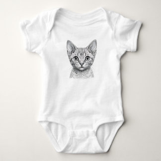 Süße Baby-Tiger-Kätzchen-Shirts Baby Strampler