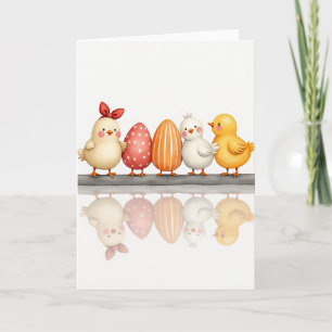 Süße Baby-Vögel Frühling Karte