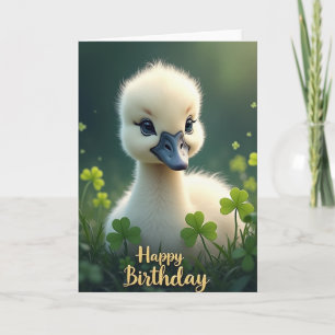 Süße Baby-Vogel-Geburtstagskarte Karte