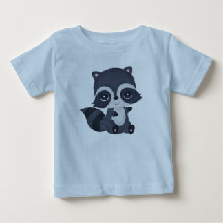 Süße Baby-Waschbär-Zeichentrickfigur Baby T-shirt