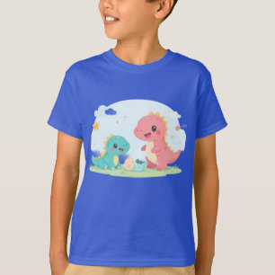 Süße Babydinosaurier – Pastell-Dinosaurier-Illustr T-Shirt