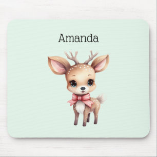 Süße Babyhirsch-Cartoon-Illustration Mousepad