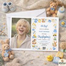 Süße Babykleidung und Spielzeug Jungen Babyparty F