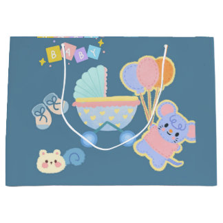 Süße Babyparty-Geschenktüte Große Geschenktüte
