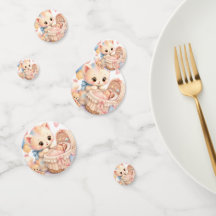 Süße Babyparty-Konfetti | Tumble Watercolor Kitt