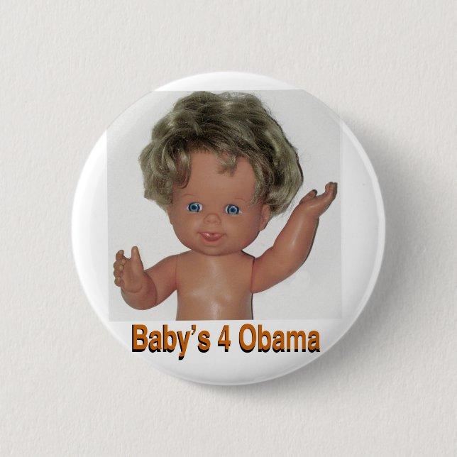 Süße Babys 4 Obama Kopie 2 Button (Vorderseite)