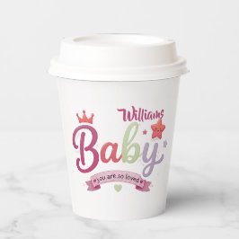 Süße Babyschrift-Typografie – Du bist so geliebt Pappbecher