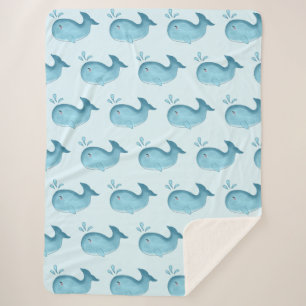 Süße Babywal-Sherpa-Decke Sherpadecke